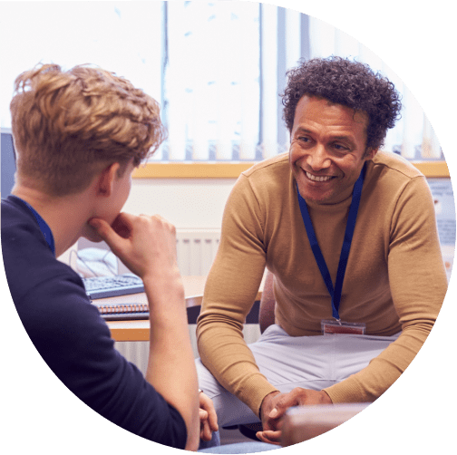 A Young person receiving specialist support from a dedicated Youth Employment Skills Caseworker